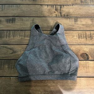 Lululemon Free To Be Serene High Neck Heathered Black